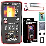Infrarot-Wärmebildkamera R01 Wärmebildkamera und Multimeter 2 in 1 Infrarot-Thermometer und Elektrischer Tester für Elektriker (R01 KitI)