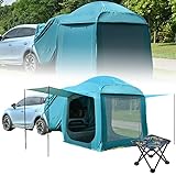 SUV Auto Heckzelt, 2-in-1 Auto Camping Zelt, Campingausrüstung für 3-4 Personen, 190T Regendicht Stoff, Moskito-Bildschirm, bringen Sie einen Outdoor Maza, für Camping, Unterkunft, Reisen