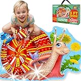 QUOKKA Riesige Bodenpuzzle ab 3 4 5 – 60x90 cm, 48-teilige Puzzle Spiele ab 2 3 4 Jahren – Große Spielzeug ab 3 4 Jahre – XXL Schnecke Geschenk für Jungen und Mädchen 5 6