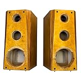 Handgefertigte, maßgeschneiderte 16,5 cm (6,5 Zoll), ein Paar Drei-Wege-Lautsprecher, leere Schrankbox, Birkensperrholzgehäuse (Bernstein, 16,5 cm)
