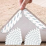 TATAFUN Teppichgreifer Antirutschmatte, 24 Stück Waschbar Antirutschmatte für Teppich Wiederverwendbar Teppichunterlage Aufkleber Starke Klebrigkeit (Weiß)