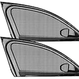 Auto-Seitenfenster-Sonnenschutz - 2er Set Sonnenschutz Für Autofenster | Netz-Sonnenschutzrollo Für Seiten- Und Heckscheiben | UV-Schutz Auto-Sonnenschirme Für Kinder, Haustiere & Fahrkomfort