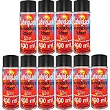 10 Spraydosen 400ml Thermolack Silber bis 650 Grad Autolack