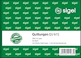 SIGEL QU615 Quittungsblock A6 quer, 50 Blatt, aus nachhaltigem Papier