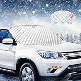 Frontscheibenabdeckung,Autoabdeckung Winter autoscheibenabdeckung,Ultra-Dick Frontscheibenabdeckung Winter,Windschutzscheibenabdeckung,Auto Abdeckplane Winter Frontscheibe Abdeckung Gegen EIS,Frost