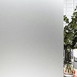 Lichi Fensterfolie Privatsphäre, Sichtschutzfolie für Glasfenster, Milchglasfolie, selbstklebende Fensterfolie, Anti-UV für Zuhause, Badezimmer, Schlafzimmer, Büro (Frosted, 44,5 x 200 cm)