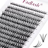 Wimpern Einzeln Cluster für Wimpernverlängerung 40P 0.07 D Curl Mix 8-16mm Individuelle Cluster Künstliche Wimpern Wimpernbüschel für Anfänger