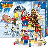 Craze Adventskalender Benjamin BLÜMCHEN Kinder Spielset für Mädchen und Jungen Spielzeug Kalender Spielfiguren 19498
