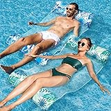 Elidepe Luftmatratze Pool, XL Spielzeug Wasser, 2 Stück Pool Zubehör Spaß Erwachsene, 4 in 1 Wasserspielzeug Wasserhängematte, Luftmatratze als Sessel Matratzen Schwimmatte