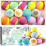 Badebomben McNory Badekugel Geschenk Set,14 Bath bombs für Schaumbad und Natürliche Ätherisches Öl Spa,Perfekte Valentinstag Geburtstag Weihnachten Badekugeln Geschenk