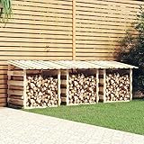 Pergolen mit Dach 3 STK., Xichuzi Kaminholzregal, Brennholzregal Außen, Holzstapelhilfe, Holzunterstand, Kaminholzregal Aussen, Holzregal Kaminholz, 100x90x100 cm Kiefernholz Imprägniert