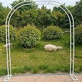 Gartenbogen, Pflanzenbogen, Abnehmbarer Boden mit Rosenbogen, Gartenbogen Hochzeit Partydekoration Pergola Breite für verschiedene Reben, Schwarz 1,4 x 2,3 m