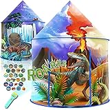 Dinosaur Discovery Kinderspielzelt Dinosaurierzelt, Pop-up-Zelt für Kinder, Dinosaurierspielzeug für Kinder, Geschenk für Mädchen und Jungen, Outdoor- und Indoor-Zelte für Kinder