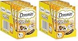 DREAMIES Shake UPS Multivitamins Geflügel Picknick, Katzenleckerlis im Portionsbeutel - 55g (6 Beutel) (Packung mit 2)