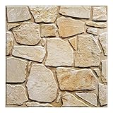 COMSTICKC 3D Wandpaneele Selbstklebend,10 Stück Wandverkleidung Selbstklebend Steinoptik PVC 3D Wandpaneele,30x 30cm,3D Wall Panel für Innenwanddekoration