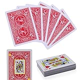 Gezinkte Zauber-Spielkarten – magische Tricks, geheim markierte Pokerkarten – für Erwachsene durchsichtige & perspektivische magische Pokerkarten 1 set rot