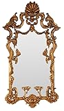 Prunk Spiegel „Château Monfort“ 196×105 cm – monumentaler Barock Ganzkörperspiegel, handgearbeitet aus Holz & Stuck, vergoldet mit detailreichen Schnitzereien, schwerer Luxus Wandspiegel im Antikstil