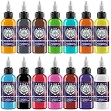 Tattoo Farbe Tattoo-Tinten-Set, 14-teilig, professionelles Tattoofarbe Tattoo Pigment Supplies Tätowierfarbe