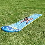 JOYIN 230in x 35,5in (584,2 x 90,2 cm) Wasserrutsche mit 1 Bodyboard, Sommerspielzeug mit eingebautem Sprinkler für Garten und Außen-Wasserspaß
