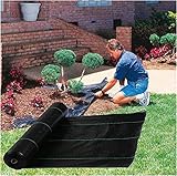 Premium Unkrautvlies 60 cm breit für Gemüsegarten und Bäume 10 m x 200 m strapazierfähiges Unkrautschutzgewebe mit Führungsstreifen für einfache Pflanzenausrichtung und Landschaftsschutz