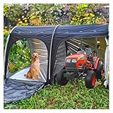 YSMSMZJK Gartenhütte Hängen 2 in 1 Fahrradzelt mit 210D Oxford-Gewebe PU4000 Wasserdicht Gartengerätehaus Motorrad Plane
