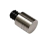 GARDINIA Endstück für Gardinenstangen und Vorhangstangen mit Ø 12 mm, 1 Stück, New York Zylinder, Metall