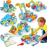 MOONTOY Konstruktionsspielzeug Geschenke für 5 Jährige Jungen, Kinder Spielzeug ab 4 5 6 7 8 9 Jahre, STEM Spielzeug, Bausteine für Jungen und Mädchen, Lernspielzeug Bauset 6 Modelle