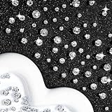 288 Stück Strasssteine für Textilien, Glitzersteine zum Aufnähen Strasssteinkleber Flacher Rückseite Klaue Krappenfassung Strasssteine für DIY Kleidung Brautschuhe Zubehör Handwerk Schmuck Kleidung