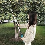 HarBin-Star Akku Teleskop Heckenschere, Heckenschneider mit Akku und Ladegerät, Schnittbereich 0-25mm, Profi Elektro Teleskopheckenschere für Bauernhöfe, Obstplantagen