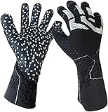 Jugend-Torwarthandschuhe für Training und Spiel, Fußballhandschuhe für Jungen 9–12, rutschfester Griff, Handgelenkschutz – ideale Torwarthandschuhe für Kinder (D, 6 Yards)