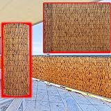 Natürlicher Sichtschutzzaun Rolle für Garten, Outdoor-Dekoration, 1,7 m hoch, Bambus-Sichtschutz für Terrasse, Restaurant, Hotel, Galerie, 175 x 300 cm