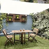 HAIKUS Sonnensegel 2x3 m Weiß Rechteckig, Premium HDPE UV Schutz Sonnenschutz Atmungsaktiv Wetterbeständig für Garten Balkon und Terrasse, inkl Befestigungsseile, Rechteck 2x3m Weiss