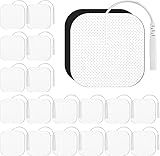 TENS-EMS Elektroden-Pads 5x5 cm,TENS Gerät Pads,Wiederverwendbar selbstklebenden Elektroden Pads,für TENS Geräte and EMS Trainer (20)