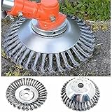 ProfiTrim - Unzerstörbarer Fadentrimmer Kopf Hochwertige Unkrautbürste für Freischneider | Runde geknotete Schleifbürste, Silber, ideal zur Unkrautentfernung