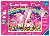 Ravensburger Kinderpuzzle - 13927 Pferdetraum - Pferde-Puzzle für Kinder ab 6 Jahren, mit 100 Teilen im XXL-Format, mit Glitzer