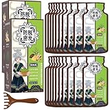 Dense Hair Shampoo 2 Boxen,Haarshampoo Gegen Haarausfall,Polygonum Multiflorum Ingwer-Pflanzenextrakt,Natürlich Organisch Anti Haarausfall Shampoo,Mit 1 Massagekamm