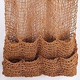 Aquagart 1 x Kokos Pﬂanztasche Kokosmatte Teich Ufermatte Böschungstasche Böschungsmatte Teich Pﬂanzmatte 100 x 100 cm quadratisch mit 8 Teichtaschen 700 gr Außenbereich braun viereckig