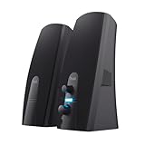 Trust Almo 2.0 PC Lautsprecher Set 10W, 3,5 mm AUX Klinke, Kompakte Größe, Lautstärkeregelung, USB-Betrieb Stereo Computer Boxen für PC, Laptop - Schwarz