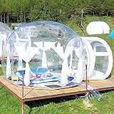 Aufblasbares klares Blasenzelt - aufblasbares volles transparentes Panorama -Kuppelzelt Outdoor aufblasbare Blase Iglu Zelt perfekt für die Festivaldekoration, Eventausstellung, 5m/16ft Household