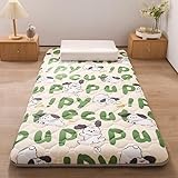 Eine Dicke Futonmatratze, ideal für Schlafsäle, Camping, Schlafzimmer und Wohnzimmer. Ideal für alle Jahreszeiten, bietet sie optimalen Schlafkomfort und hervorragende Dämpfung. (A, 150 x 200 cm)