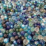 Tokaneit 100 Stück Bunte Glasmurmeln, Glasmurmeln Set, Murmelspiele für Kinder, Murmeln Glas Kinder, Murmeln Glas-Steine für Aquarien, Murmeln, Arcade & Tischspiele, Sportspielzeug & Outdoor (16mm)