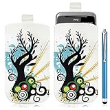 HF05 Schutzhülle für HTC Desire Z mit Motiv + Eingabestift Luxe