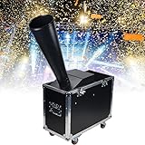Kleines Modell/Großes Modell Konfettimaschine (10-15m Sprühhöhe + Kapazität: 3l), Co2-Farbpapiergebläse Mit 5m Luftschlauch/Flightcase, Für Disco, Party,A