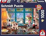 Schmidt Spiele Puzzle 58344 - Am Puzzletisch, 1.000 Teile Puzzle