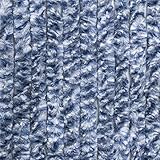 BERGER Blickdicht Flauschvorhang 185x56 cm | Chenille Türvorhang als Flauschvorhang Wohnwagen, Flauschvorhang Wohnmobil | Flauschvorhang Insektenschutz für Balkontür, Sichtschutz, Raumteiler