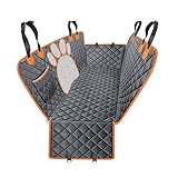 YOFAB Autoschondecke Hund Rücksitz für GMC Envoy 2000–2009, Hundeschutz Auto Rückbank mit Seitenschutz und Sichtfenster, Wasserdicht Rücksitzschoner Hund,B Grey