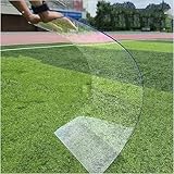 Transparente Polycarbonat-Gewächshaus-Dachplatten, UV-geschützt, Acryl-Kunststoffplatten für Außenbereich, Überdachung, Carport, Frühbeet, regenfest und transparent, 80 x 100 cm, 60 x 1000 cm