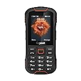 Gigaset GLX8 - Robustes 4G-Outdoor-Tastenhandy – Staub- & wasserdicht IP68 Schutzklasse - Dual SIM - ohne Vertrag - Bluetooth 5.0-2,4 Zoll LCD-Display, Schwarz/Orange