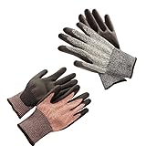 TerraProtect Gartenhandschuhe 2er Set dornenfest & wasserabweisend - dornenfeste Unisex Arbeitshandschuhe Garten Damen & Herren - Rosenhandschuhe mit Gummi Beschichtung für guten Grip
