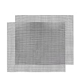Grillmatten Set, 42 * 36cm Gitter Grillmatte antihaftbeschichtet zum Grillen von Fleisch, Gemüse, Kochen, Backen, Grillen und Backen (43*36cm, 2)
